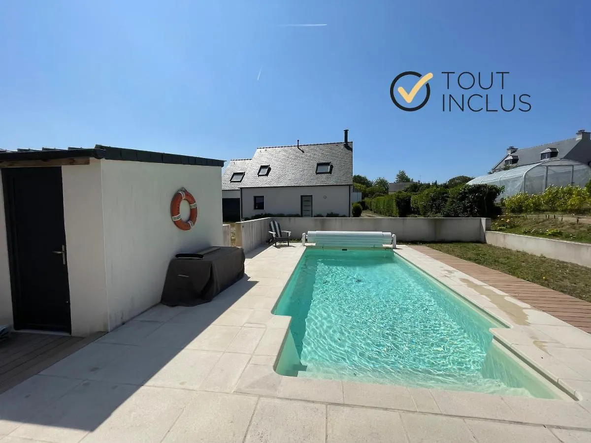 Casa de Férias Ty Kreizh - Maison Neuve Avec Piscine Proche Mer Saint-Pabu  França